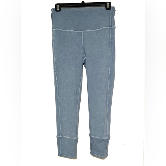 Lululemon Wunder Under Crop 23" Ribbed Washed Moon Blue 6 - Picture 5 of 7